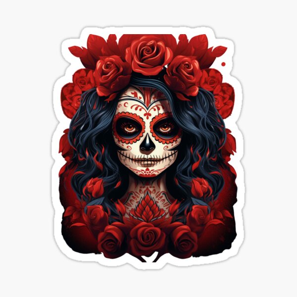 Los Angeles Dodgers Dia De Los Muertos Roses Skull Awesome Day Of The Dead  Poster