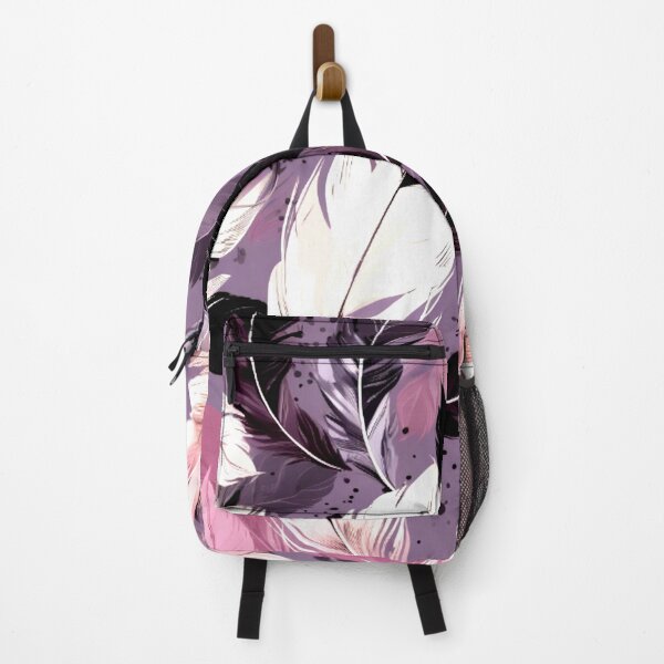 Artikelvorschau, Feathers - Eggplant, blush, gray, silver, black entworfen und verkauft von Highlandkings.