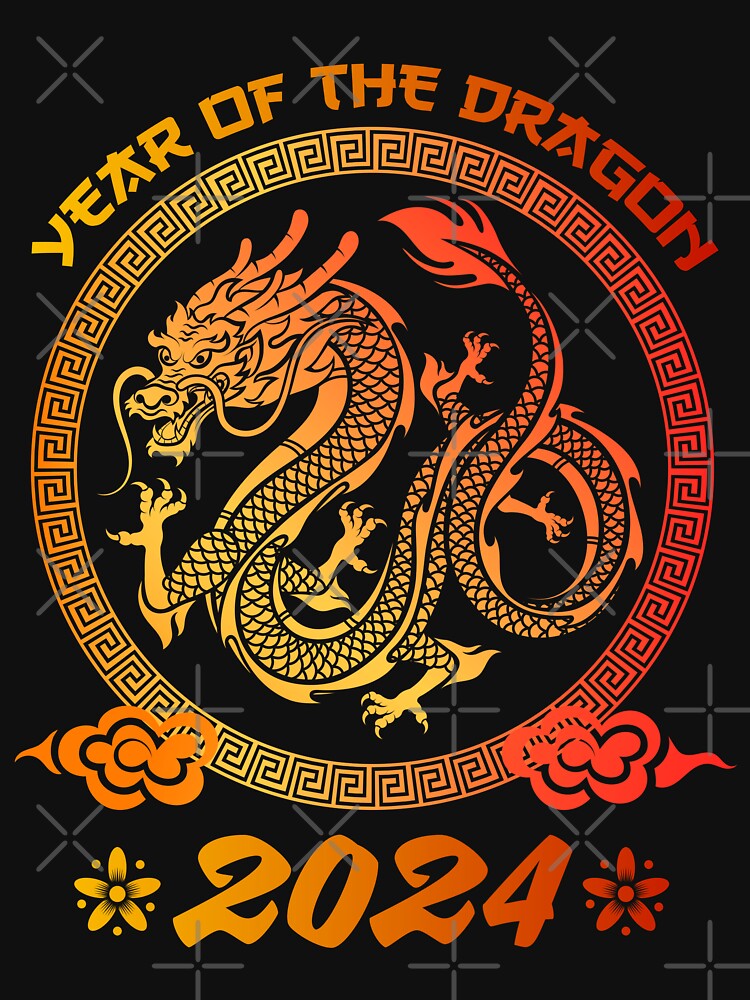 "Year Of The Dragon 2024 Zodiac Chinese New Year 2024" Essential T ...