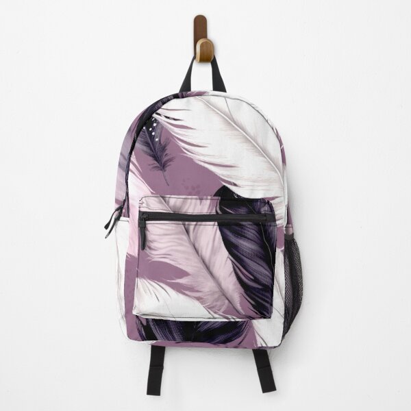 Artikelvorschau, Feathers - Eggplant, blush, gray, silver, black 2 entworfen und verkauft von Highlandkings.