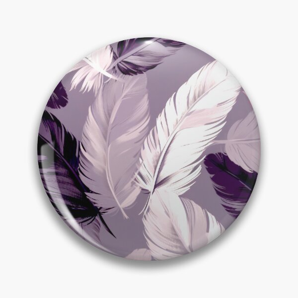 Artikelvorschau, Feathers - Eggplant, blush, gray, silver, black 3 entworfen und verkauft von Highlandkings.