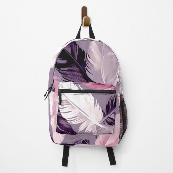 Artikelvorschau, Feathers - Eggplant, blush, gray, silver, black 3 entworfen und verkauft von Highlandkings.