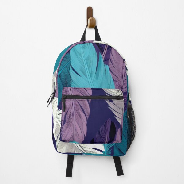 Artikelvorschau, Feathers - Eggplant, teal, blush, gray, silver entworfen und verkauft von Highlandkings.