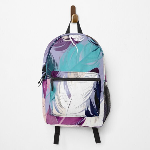 Artikelvorschau, Feathers - Eggplant, teal, blush, gray, silver 2 entworfen und verkauft von Highlandkings.