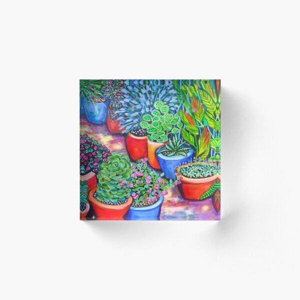 Down the Garden Path Acrylic Block