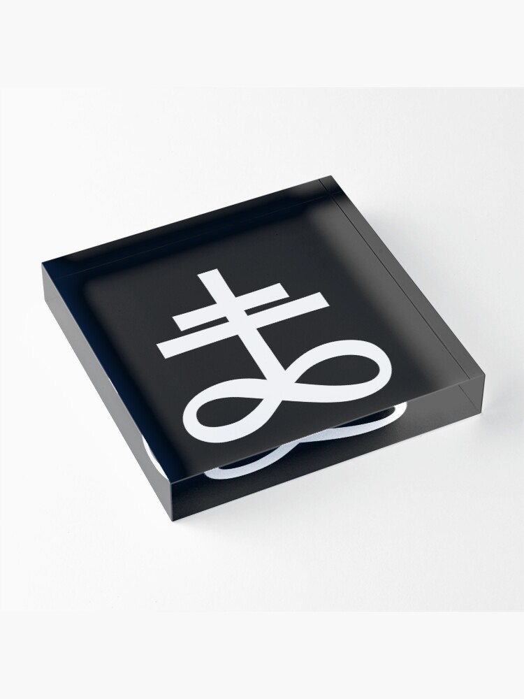 Thumbnail 3 of 5, Acrylic Block, Infinity Cross (in white) designed and sold by ANGELSONLY.