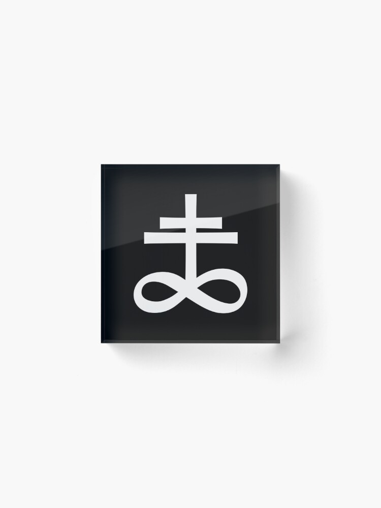Thumbnail 2 of 5, Acrylic Block, Infinity Cross (in white) designed and sold by ANGELSONLY.