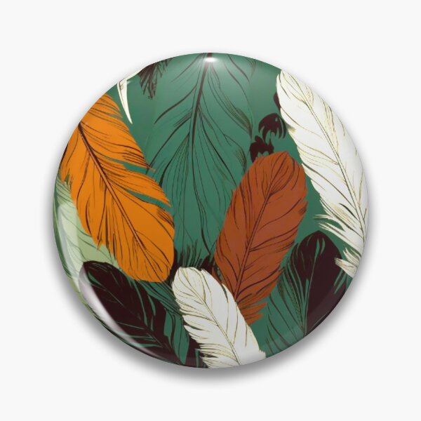 Artikelvorschau, Feathers - Forest green, sage, rust, tan, cream entworfen und verkauft von Highlandkings.