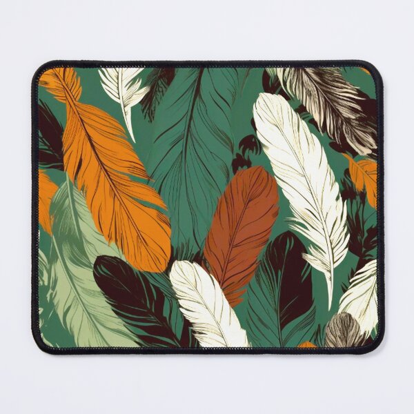 Artikelvorschau, Feathers - Forest green, sage, rust, tan, cream entworfen und verkauft von Highlandkings.