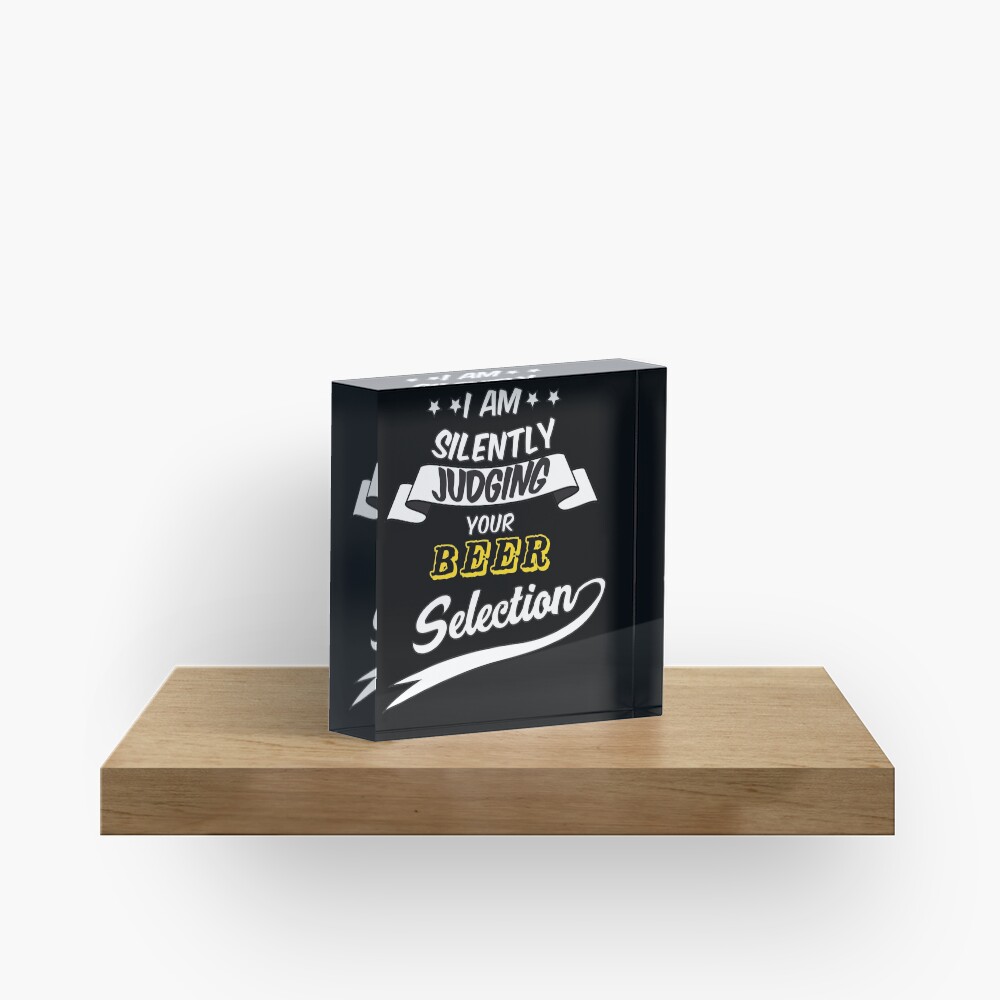 Craft Beer Snob Acrylic Block