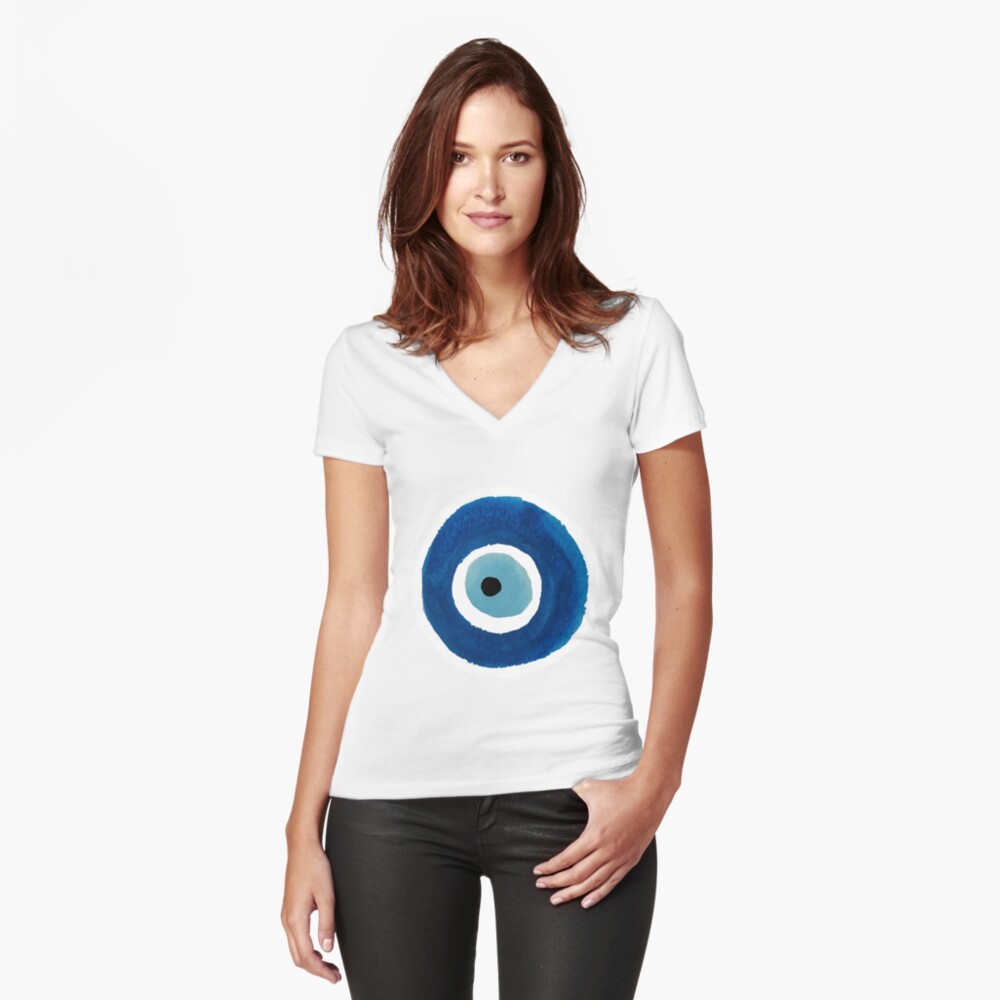 Item preview, Fitted V-Neck T-Shirt designed and sold by avrahrose.