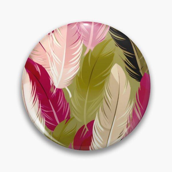 Artikelvorschau, Feathers - Fuchsia, olive green, beige, cream, silver entworfen und verkauft von Highlandkings.