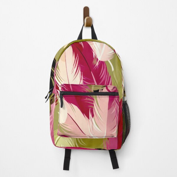 Item preview, Feathers - Fuchsia, olive green, beige, cream, silver designed and sold by Highlandkings.