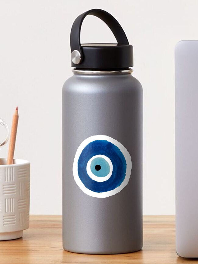 Thumbnail 1 of 3, Sticker, Watercolor Evil Eye (Nazar) Painting – Best Seller designed and sold by avrahrose.