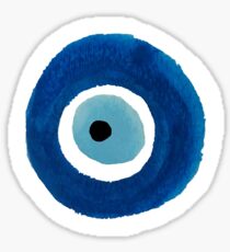 Watercolor Evil Eye (Nazar) Painting Sticker