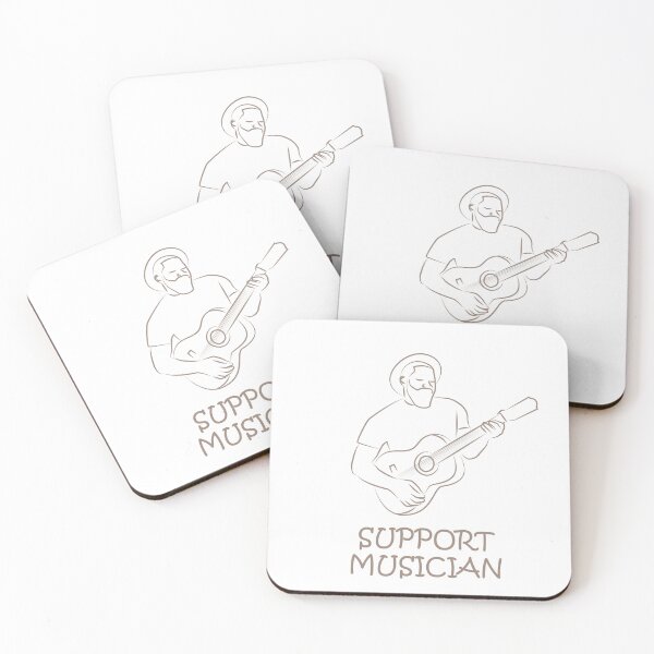 Item preview, Support Musicians man playing guitar designed and sold by MortalRight.