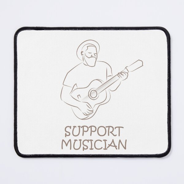 Item preview, Support Musicians man playing guitar designed and sold by MortalRight.