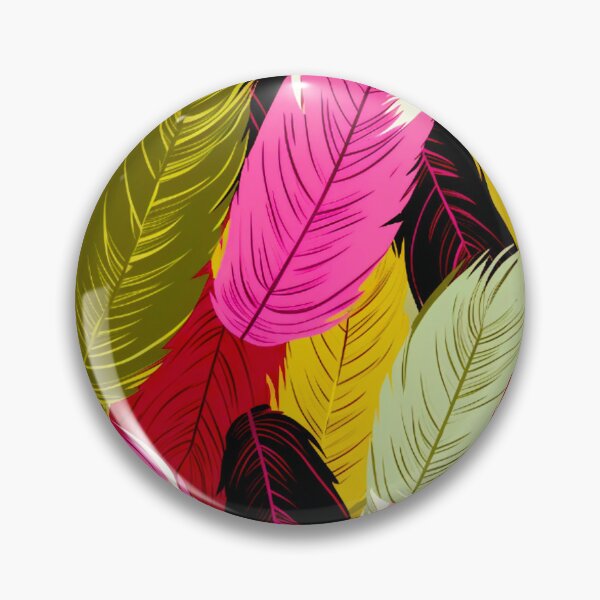 Artikelvorschau, Feathers - Fuchsia, olive green, blush, ivory, gold entworfen und verkauft von Highlandkings.