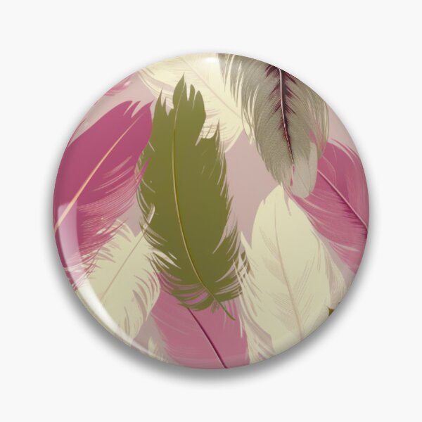 Artikelvorschau, Feathers - Fuchsia, olive green, blush, ivory, gold 4 entworfen und verkauft von Highlandkings.