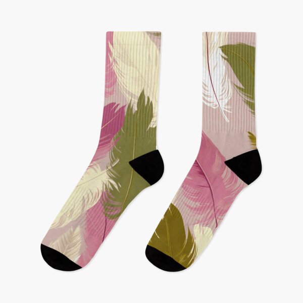 Item preview, Feathers - Fuchsia, olive green, blush, ivory, gold 4 designed and sold by Highlandkings.