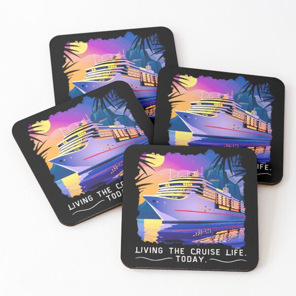 Item preview, LIVING THE CRUISE LIFE TODAY - Pacific Ocean, Marine, Self Care designed and sold by Sun Sand & Sea Art.