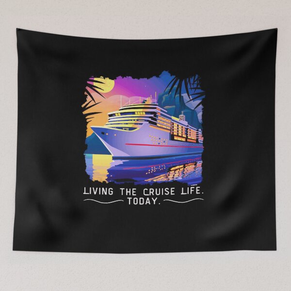 Item preview, LIVING THE CRUISE LIFE TODAY - Pacific Ocean, Marine, Self Care designed and sold by Sun Sand & Sea Art.