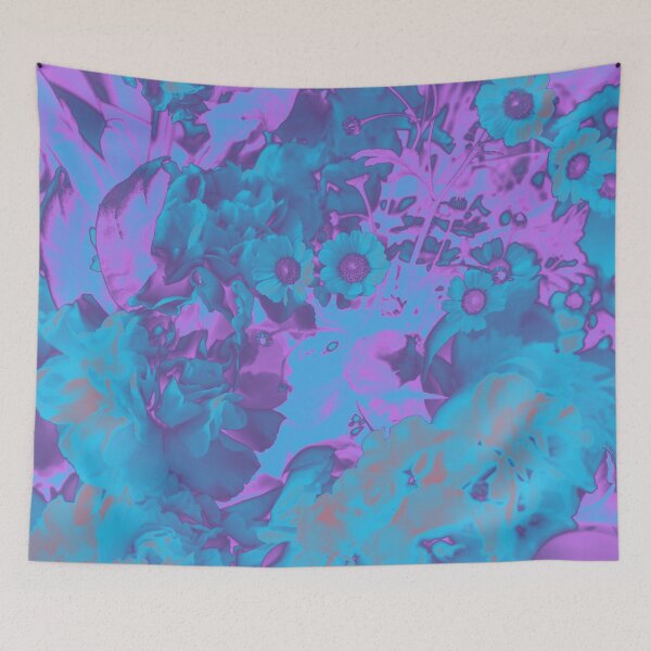 Item preview, Color Trip Flowers in Purple and Blue designed and sold by Trish Dish.