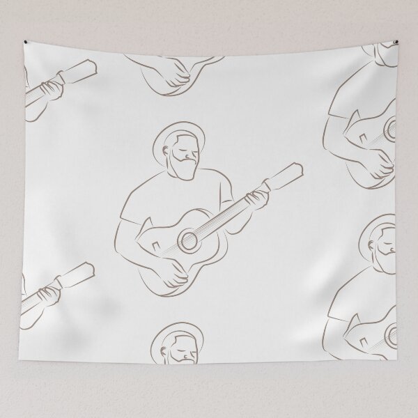 Item preview, Musicians man playing guitar designed and sold by MortalRight.
