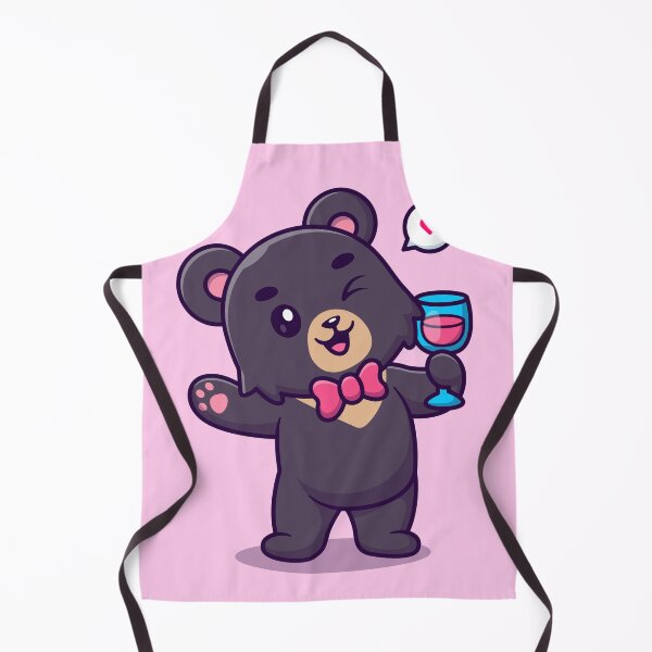 Item preview, Cute Black Bear Drinking Juice - Cartoon Vector Icon Illustration designed and sold by hjian8219.