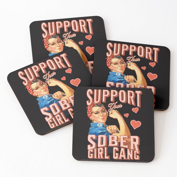Item preview, Support Your Sober Girl Gang | Inspiring Sobriety | AA NA Narcotics Anonymous, Alcoholics Anonymous designed and sold by SoberJen.