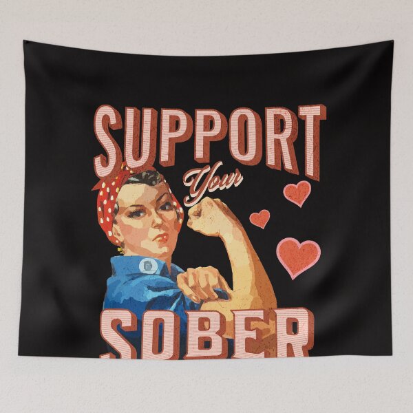 Item preview, Support Your Sober Girl Gang | Inspiring Sobriety | AA NA Narcotics Anonymous, Alcoholics Anonymous designed and sold by SoberJen.