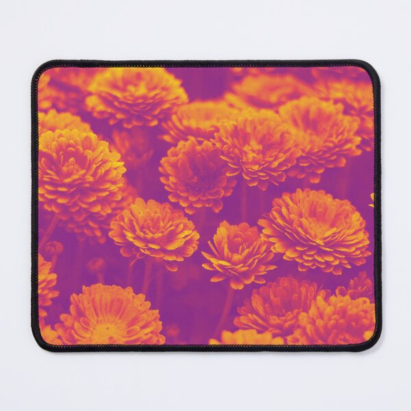 Item preview, Psychedelic Aesthetic Flowers in Orange and Violet designed and sold by Trish Dish.