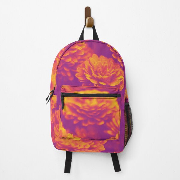 Item preview, Psychedelic Aesthetic Flowers in Orange and Violet designed and sold by Trish Dish.