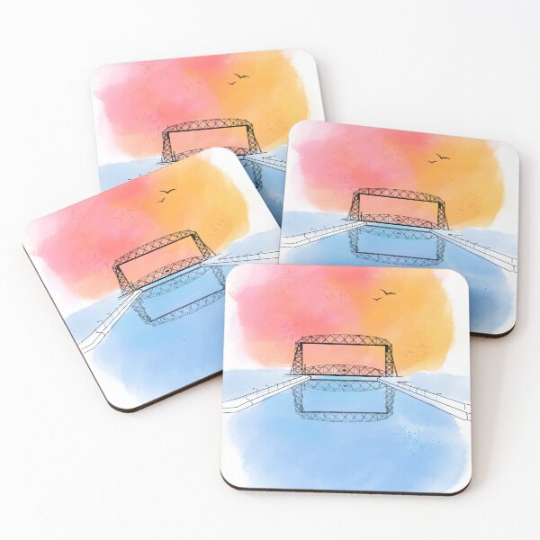 Item preview, Duluth Aerial Lift Bridge, watercolor, transparent background  designed and sold by Laceyjae Digital Art.