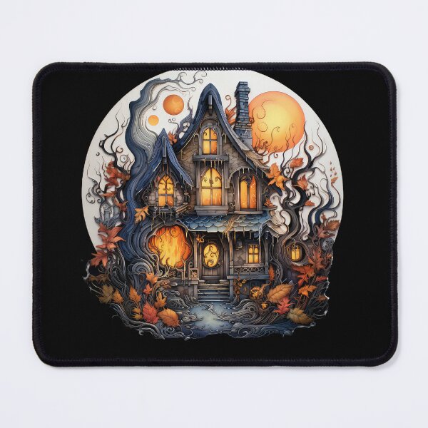 Item preview, Haunted House, Spooky Halloween House, Scary Old House  designed and sold by Rroliver.