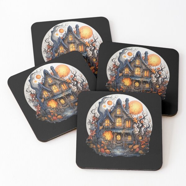 Item preview, Haunted House, Spooky Halloween House, Scary Old House  designed and sold by Rroliver.