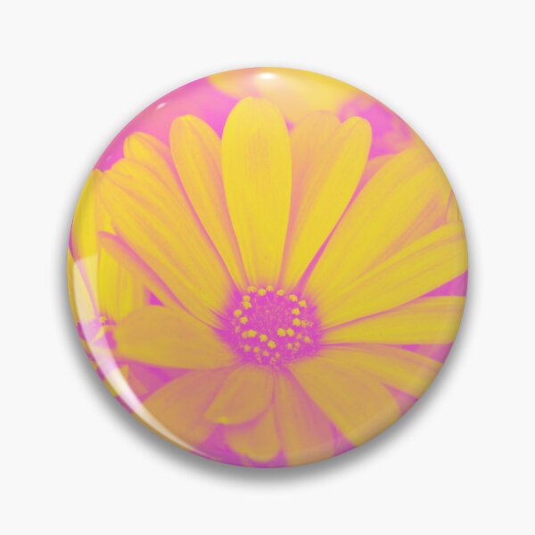 Item preview, Dorm Room Pink Art - Color Trip Psychedelic Aesthetic Daisies designed and sold by Trish Dish.
