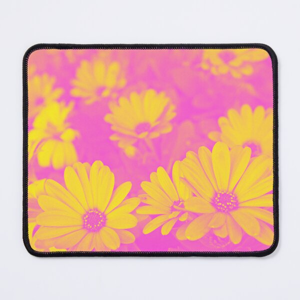 Item preview, Dorm Room Pink Art - Color Trip Psychedelic Aesthetic Daisies designed and sold by Trish Dish.