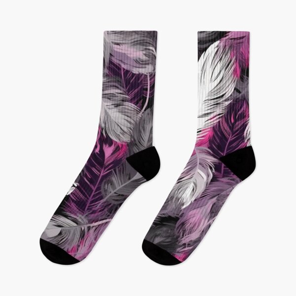 Item preview, Feathers - Fuchsia, purple, gray, silver, black 1 designed and sold by Highlandkings.