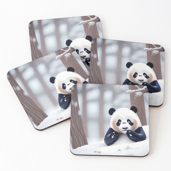 Item preview, Panda in Winter Wonderland designed and sold by jalermeycely.