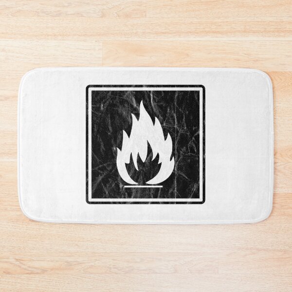 Item preview, Flammability Hazard - Hot Stuff - vintage white black designed and sold by claire-webb.