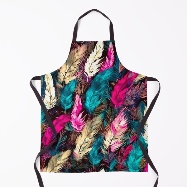 Item preview, Feathers - Fuchsia, teal, beige, gray, black 2 designed and sold by Highlandkings.