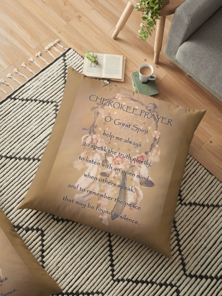 Cherokee Prayer Floor Pillow By Hhphotographyfl Redbubble