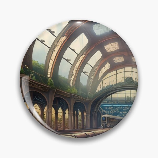 Item preview, Retro-Futuristic Transit Hub designed and sold by LunaLush.