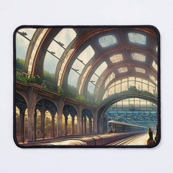 Item preview, Retro-Futuristic Transit Hub designed and sold by LunaLush.