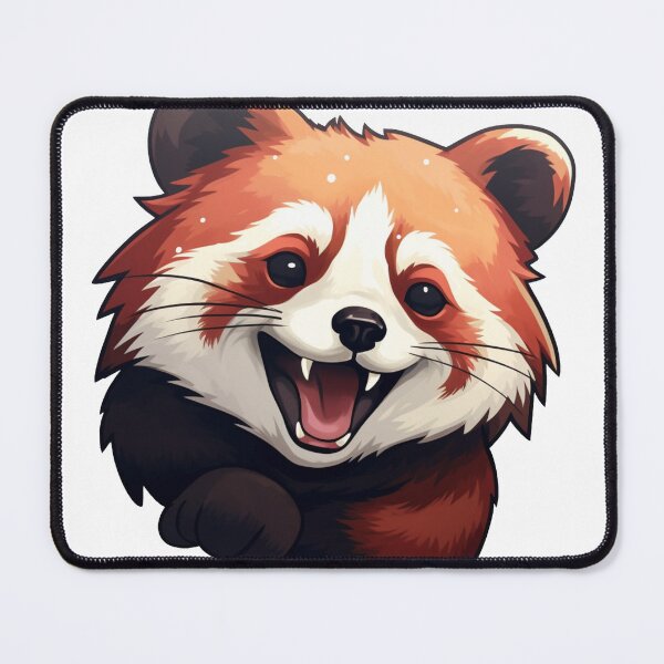 Item preview, Smiling Red Panda Head designed and sold by Pop-Galore.