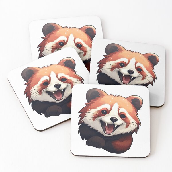 Item preview, Smiling Red Panda Head designed and sold by Pop-Galore.