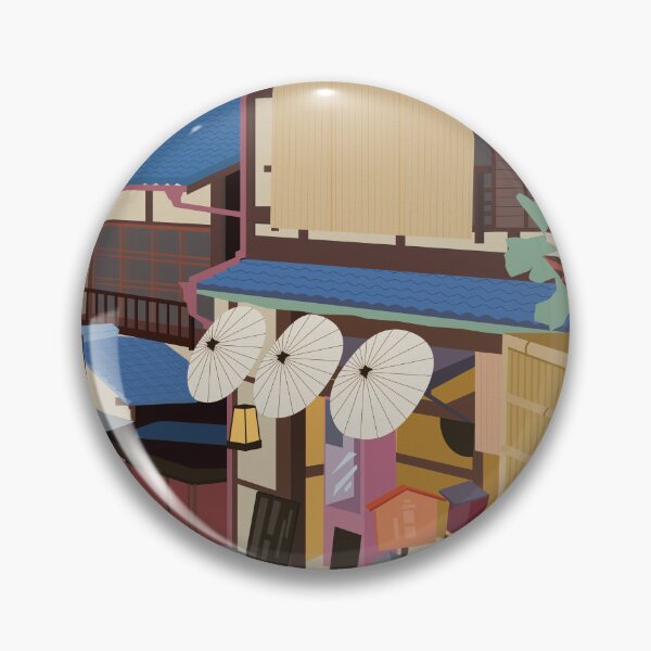 Item preview, Art Deco inspired travel poster - kyoto Japan designed and sold by MariOyama.