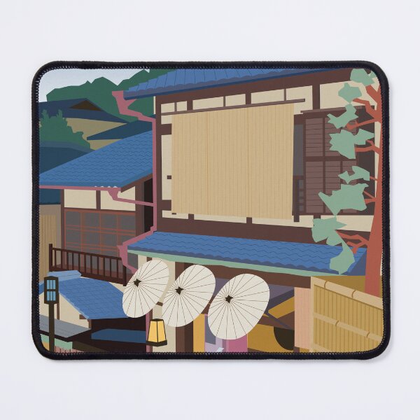 Item preview, Art Deco inspired travel poster - kyoto Japan designed and sold by MariOyama.