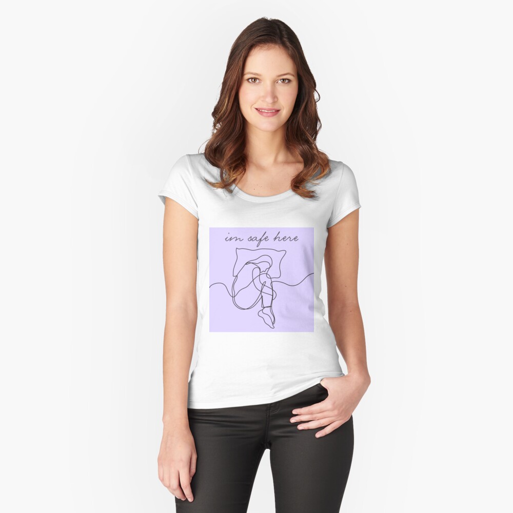 Item preview, Fitted Scoop T-Shirt designed and sold by imsafehere.